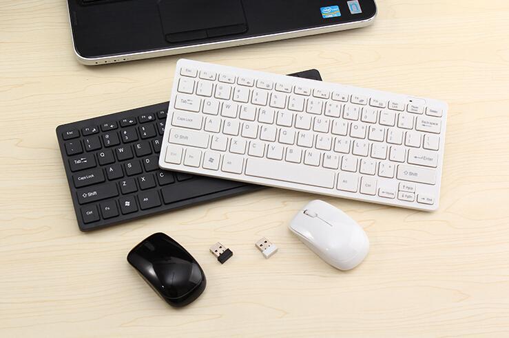CLAVIER MINI + SOURIS SANS FIL K-03 AZERTY NOIR - الصورة 8